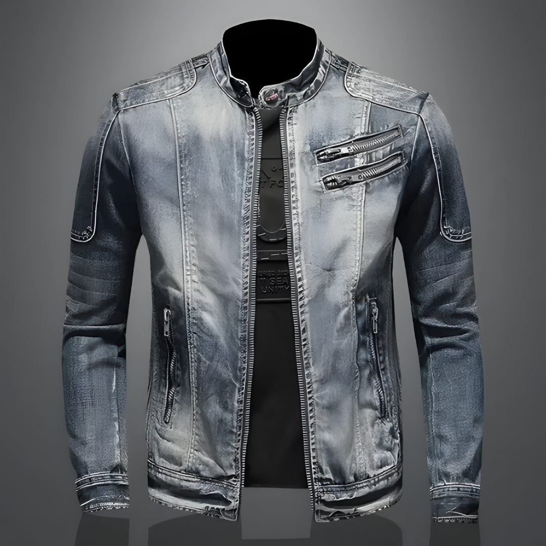 Chamarra Denim Vintage – Estilo Urbano y Versátil