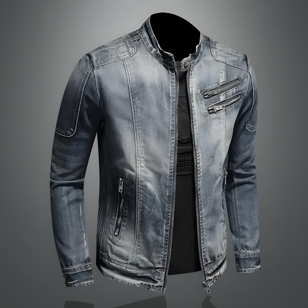 Chamarra Denim Vintage – Estilo Urbano y Versátil