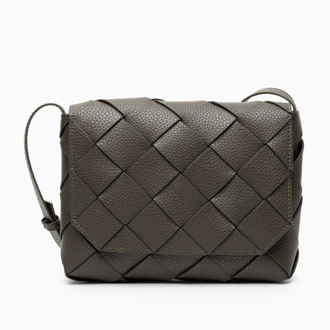 Aria Bolso Cruzado de Cuero Trenzado