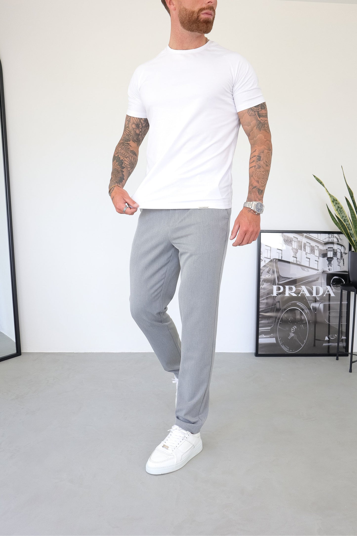 Pantalones Lucio - GRIS CLARO