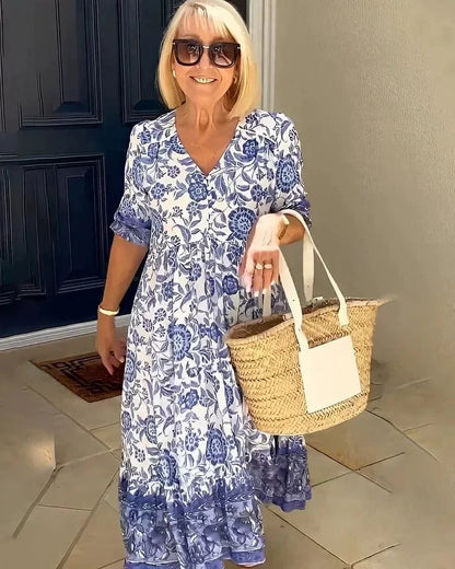 Zoque - Vestido Bohemio Con Cuello En V