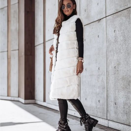 CHALECO IRIS | CORTE MIDI SIN MANGAS