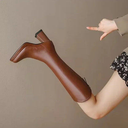 Carla™ | Botas altas de cuero
