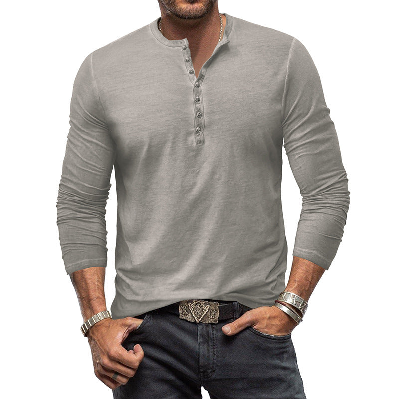 Benjamin - Camisa de hombre de manga larga, estilo casual