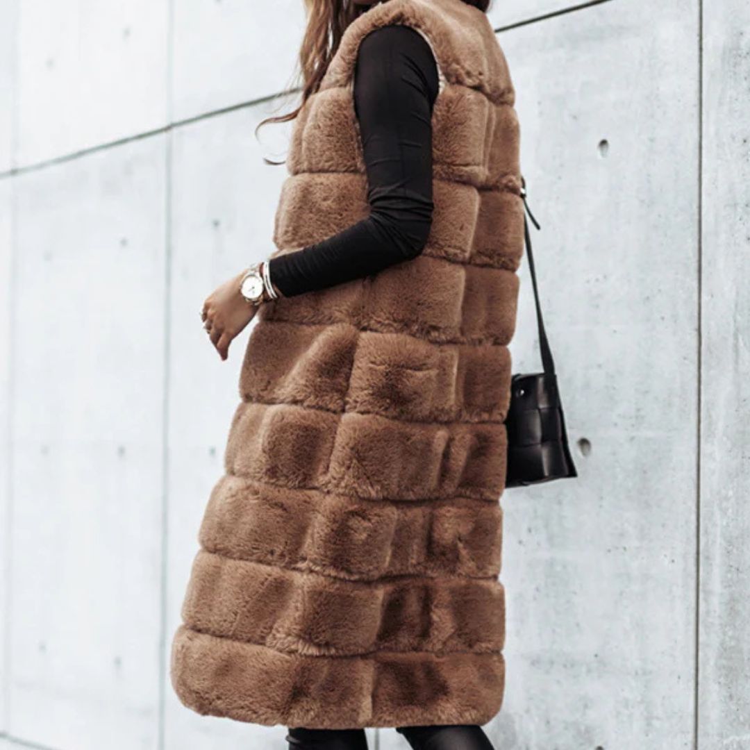 CHALECO IRIS | CORTE MIDI SIN MANGAS