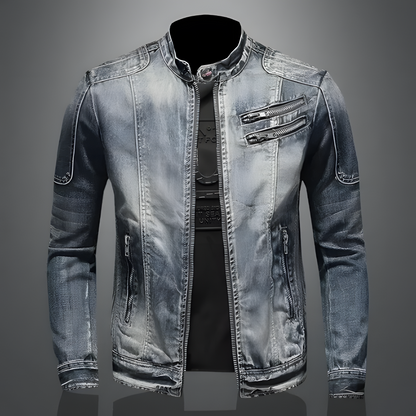 Chamarra Denim Vintage – Estilo Urbano y Versátil