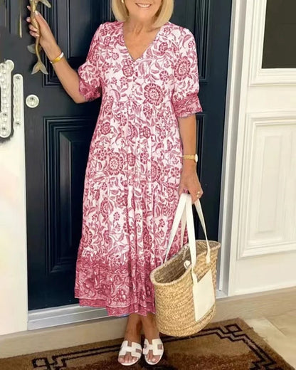 Zoque - Vestido Bohemio Con Cuello En V