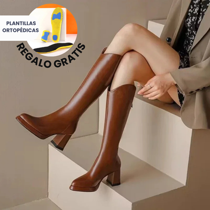 Carla™ | Botas altas de cuero