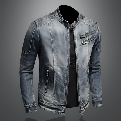 Chamarra Denim Vintage – Estilo Urbano y Versátil