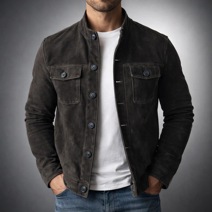 Tommaso | Chamarra de Gamuza Premium