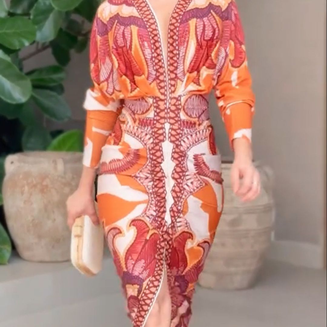 VESTIDO SCARLETT | MANGA LARGA Y CORTE MIDI