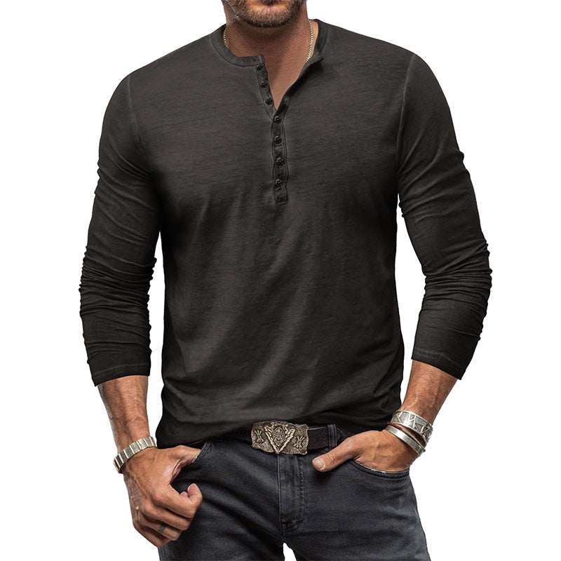 Benjamin - Camisa de hombre de manga larga, estilo casual
