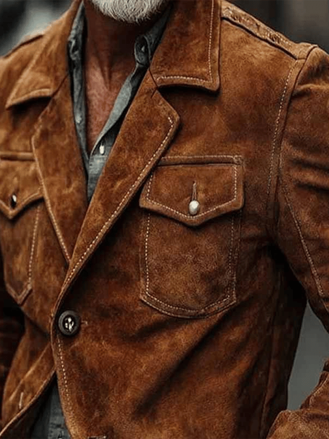 CHAMARRA DE GAMUZA PREMIUM