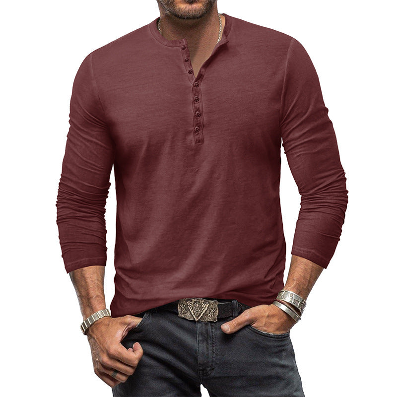 Benjamin - Camisa de hombre de manga larga, estilo casual