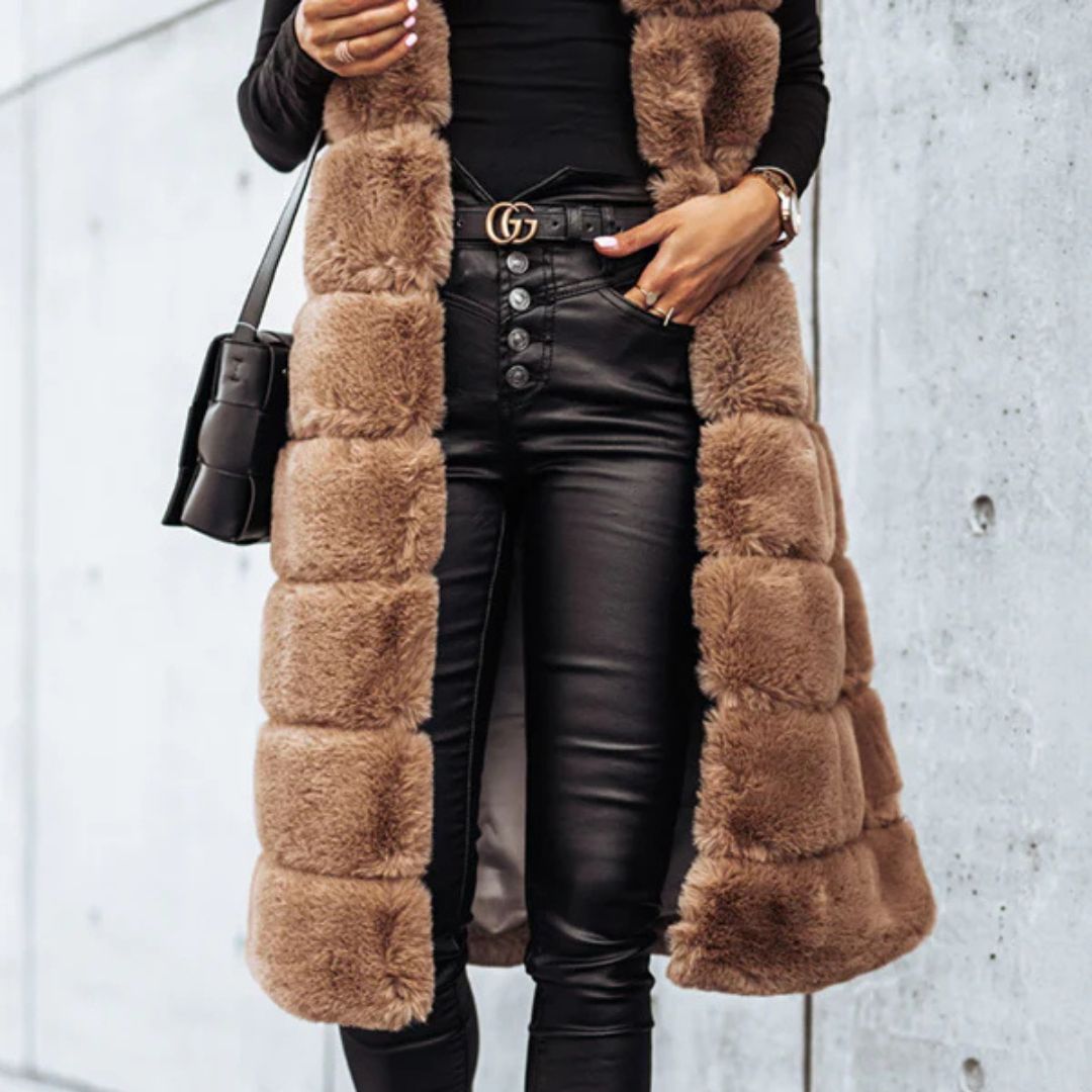 CHALECO IRIS | CORTE MIDI SIN MANGAS