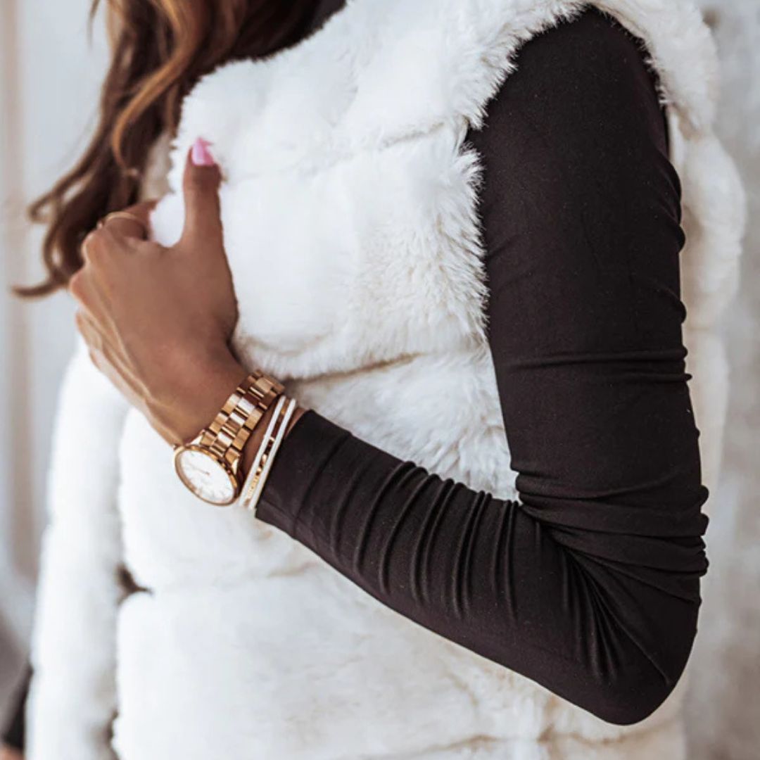 CHALECO IRIS | CORTE MIDI SIN MANGAS