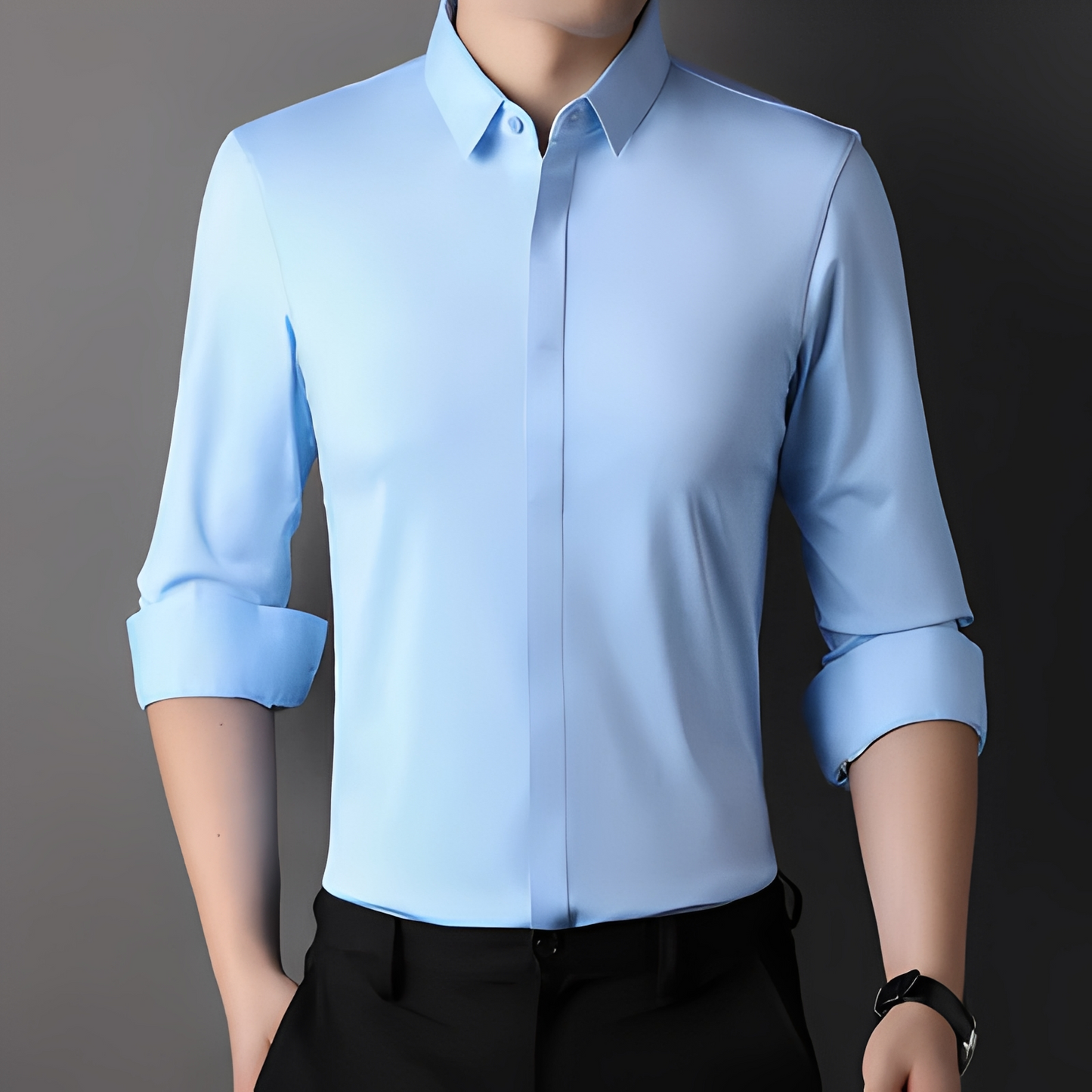 Limuel - Camisa elegante resistente a arrugas para hombre