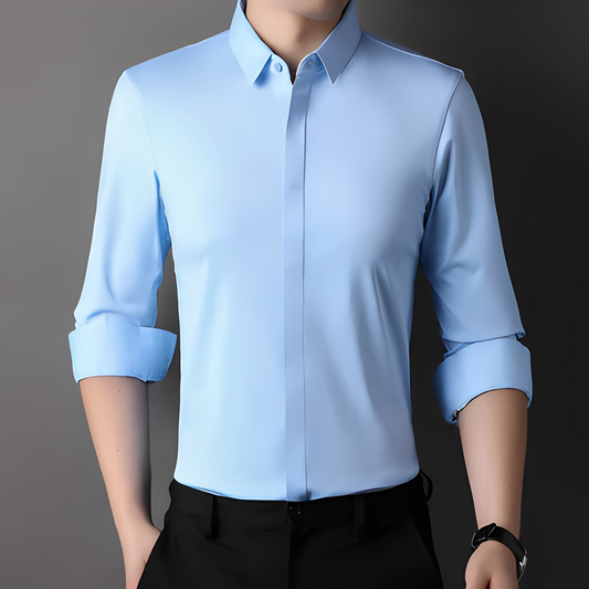 Limuel - Camisa elegante resistente a arrugas para hombre