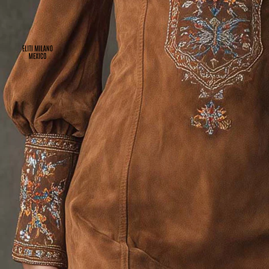 Vestido Canela | Estilo Vintage Bohemio