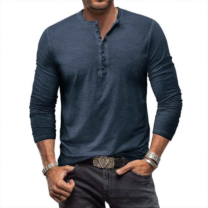 Benjamin - Camisa de hombre de manga larga, estilo casual