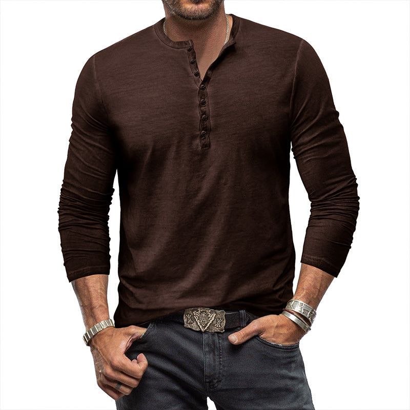 Benjamin - Camisa de hombre de manga larga, estilo casual