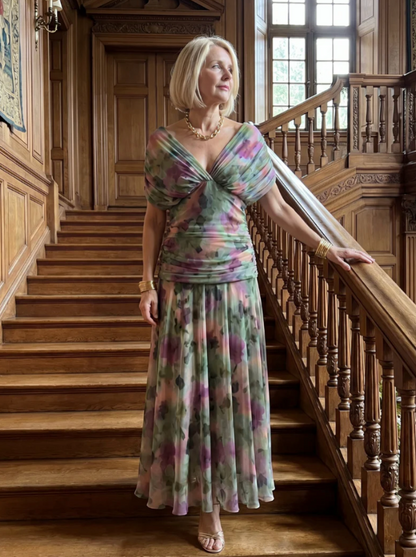 Malvina - Vestido de gasa elegante para eventos