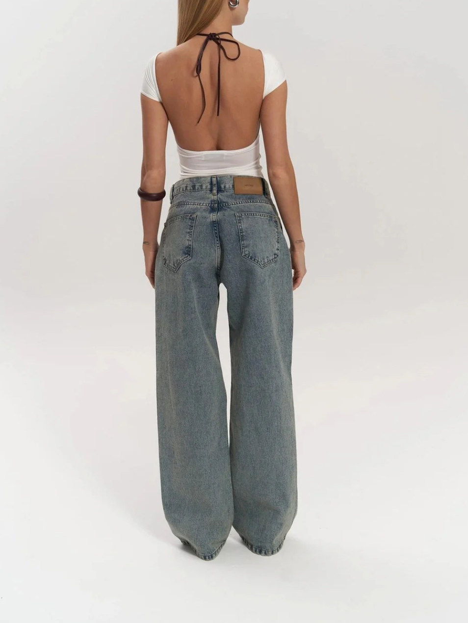 Vaquero transparente Denim Jeans - Paola