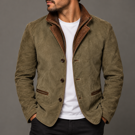 Chamarra clásica hombre ante cómoda y estilosa casual diario
