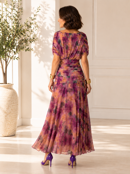 Malvina - Vestido de gasa elegante para eventos