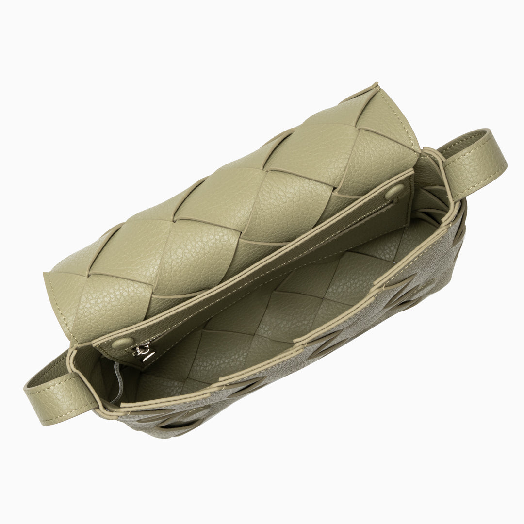 Aria Bolso Cruzado de Cuero Trenzado