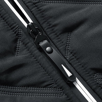 Chaqueta acolchada con cuello alto para hombre, cálida y moderna