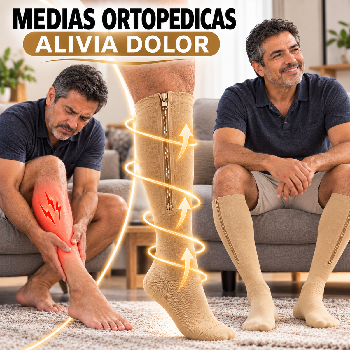 Medias Ortopédicas Alivia Dolor Hombre