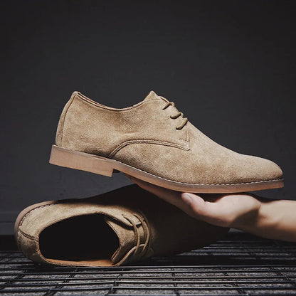 Niels | Elegantes y versátiles zapatos de gamuza con cordones