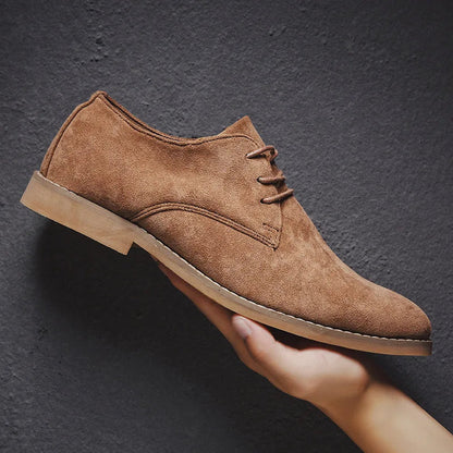 Niels | Elegantes y versátiles zapatos de gamuza con cordones