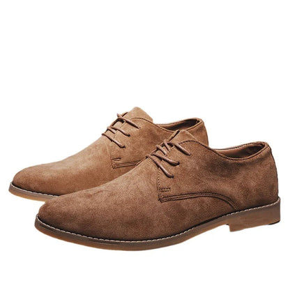 Niels | Elegantes y versátiles zapatos de gamuza con cordones