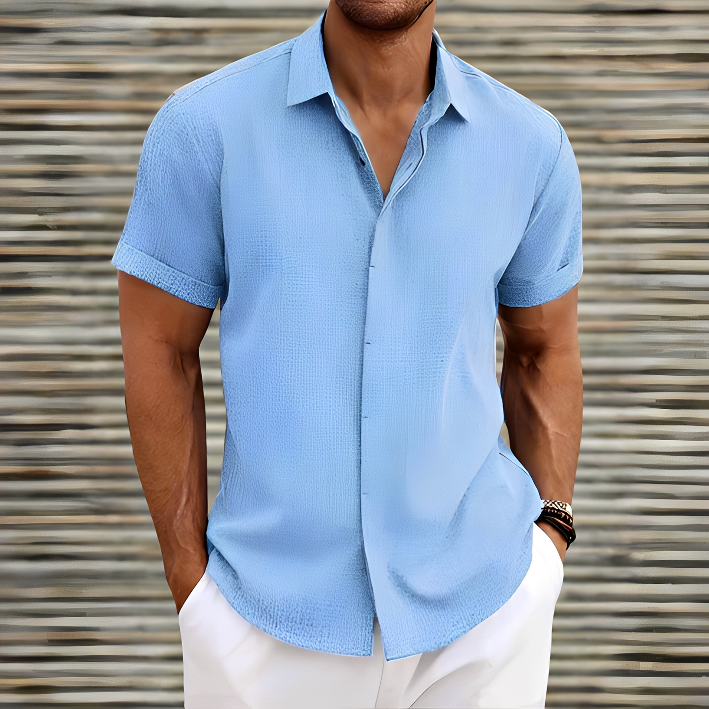 Lance - Camisa informal de verano para hombre