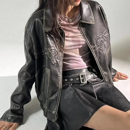 Taylor: Chaqueta Oversized con Lazo
