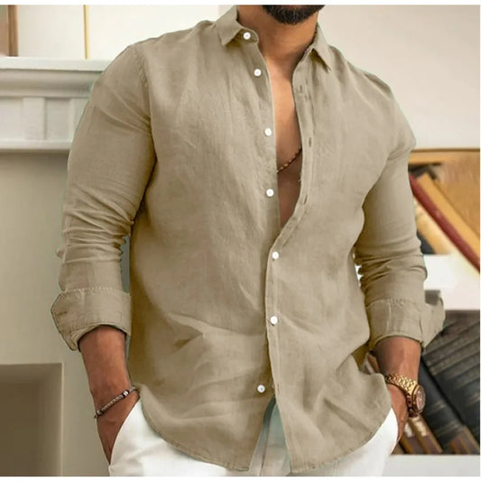 Ronnie – Camisa de Lino Aireada