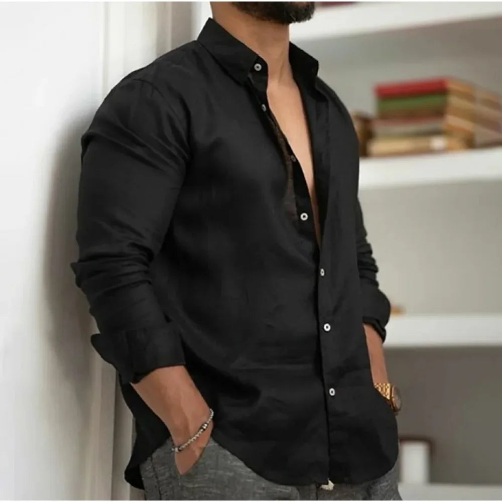 Ronnie – Camisa de Lino Aireada