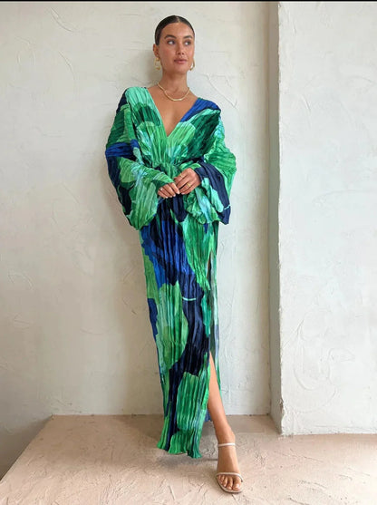Vestido Eva- Plisado y Elegante
