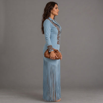 Vestido largo estilo western - Luccia