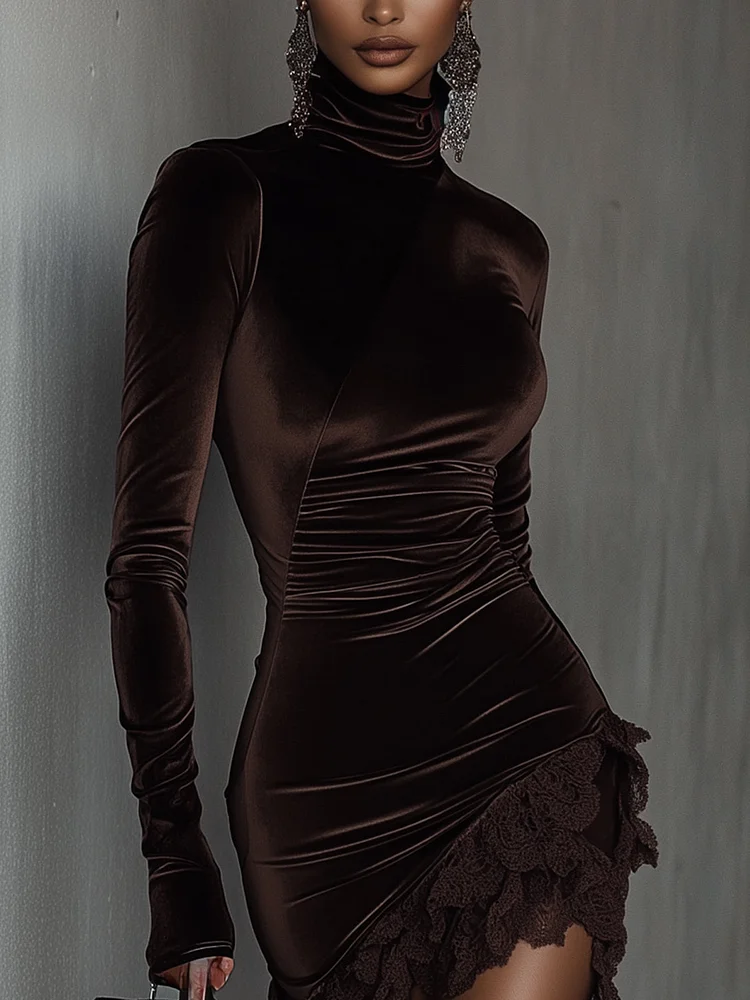 Vestido cuello alto I Atlas