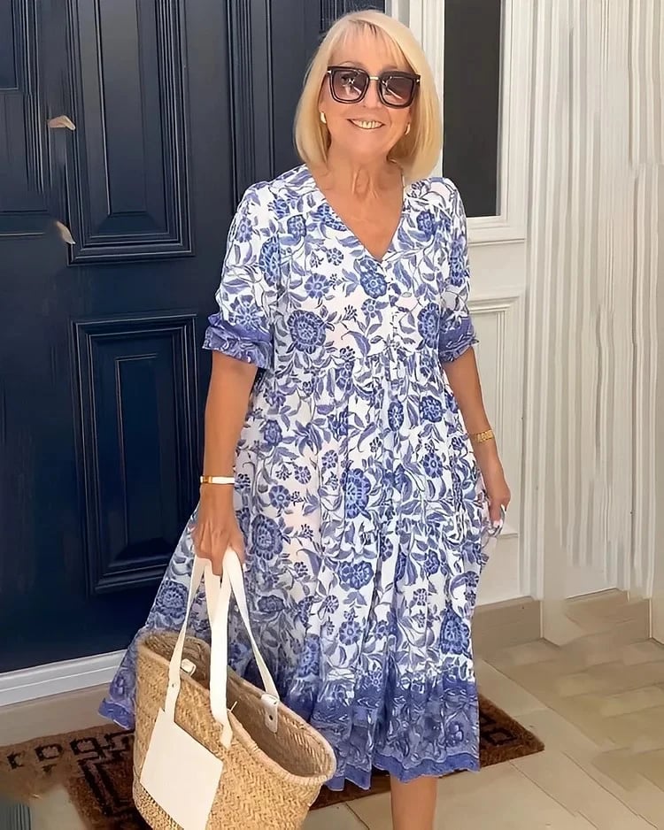 Zoque - Vestido Bohemio Con Cuello En V