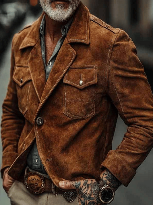 CHAMARRA DE GAMUZA PREMIUM