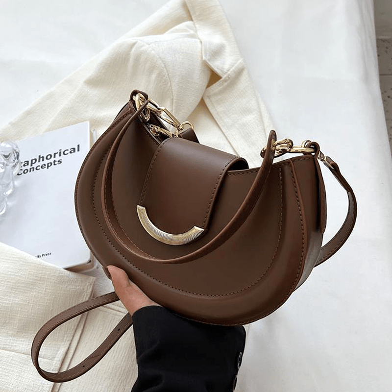 Ml | Bolso bandolera media luna con cadena