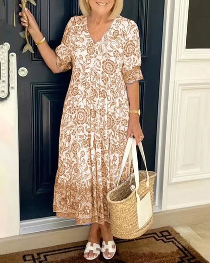 Zoque - Vestido Bohemio Con Cuello En V