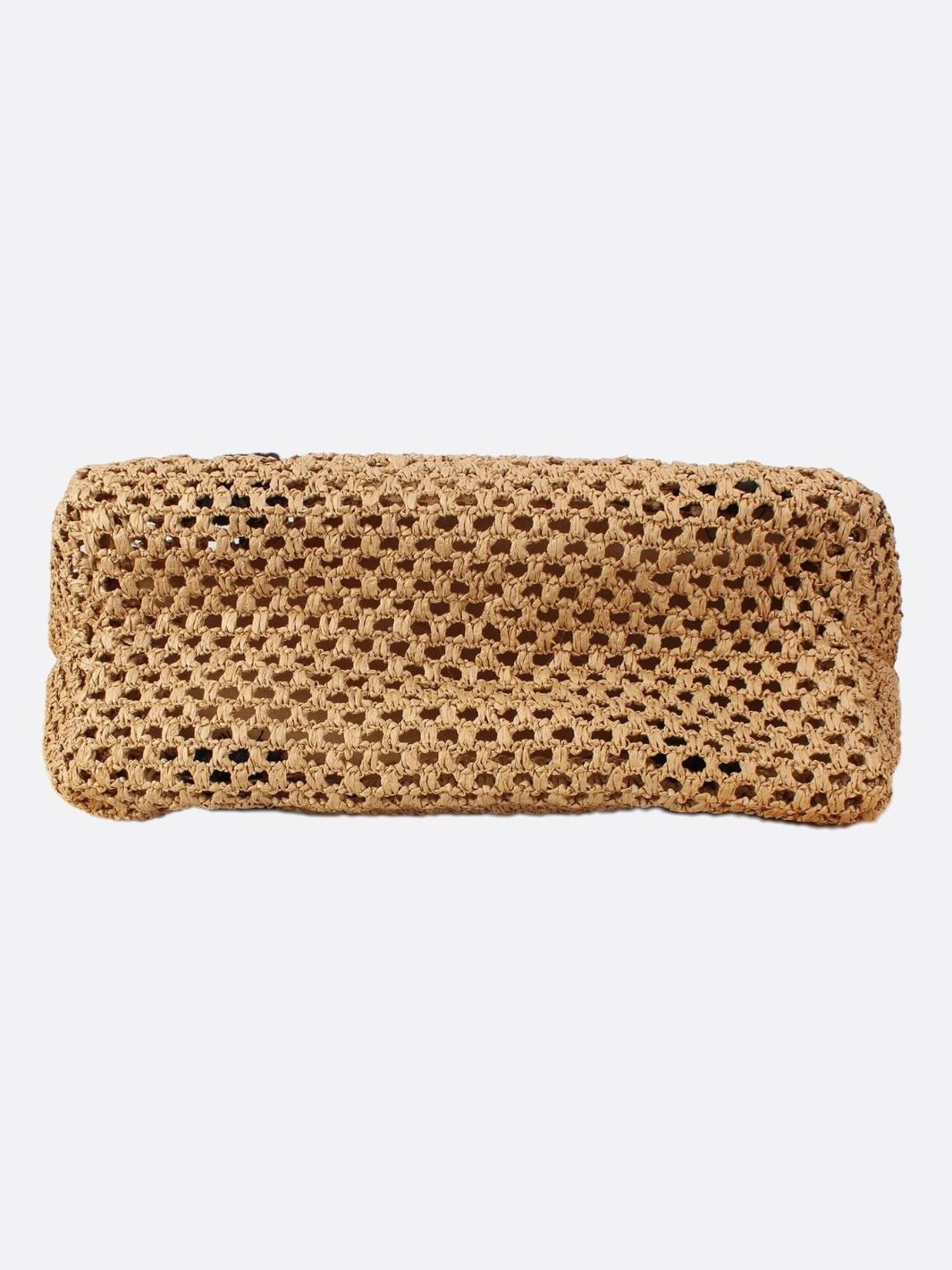 Bolso Tote Grande de Paja Tejida con Asas de Cuerda