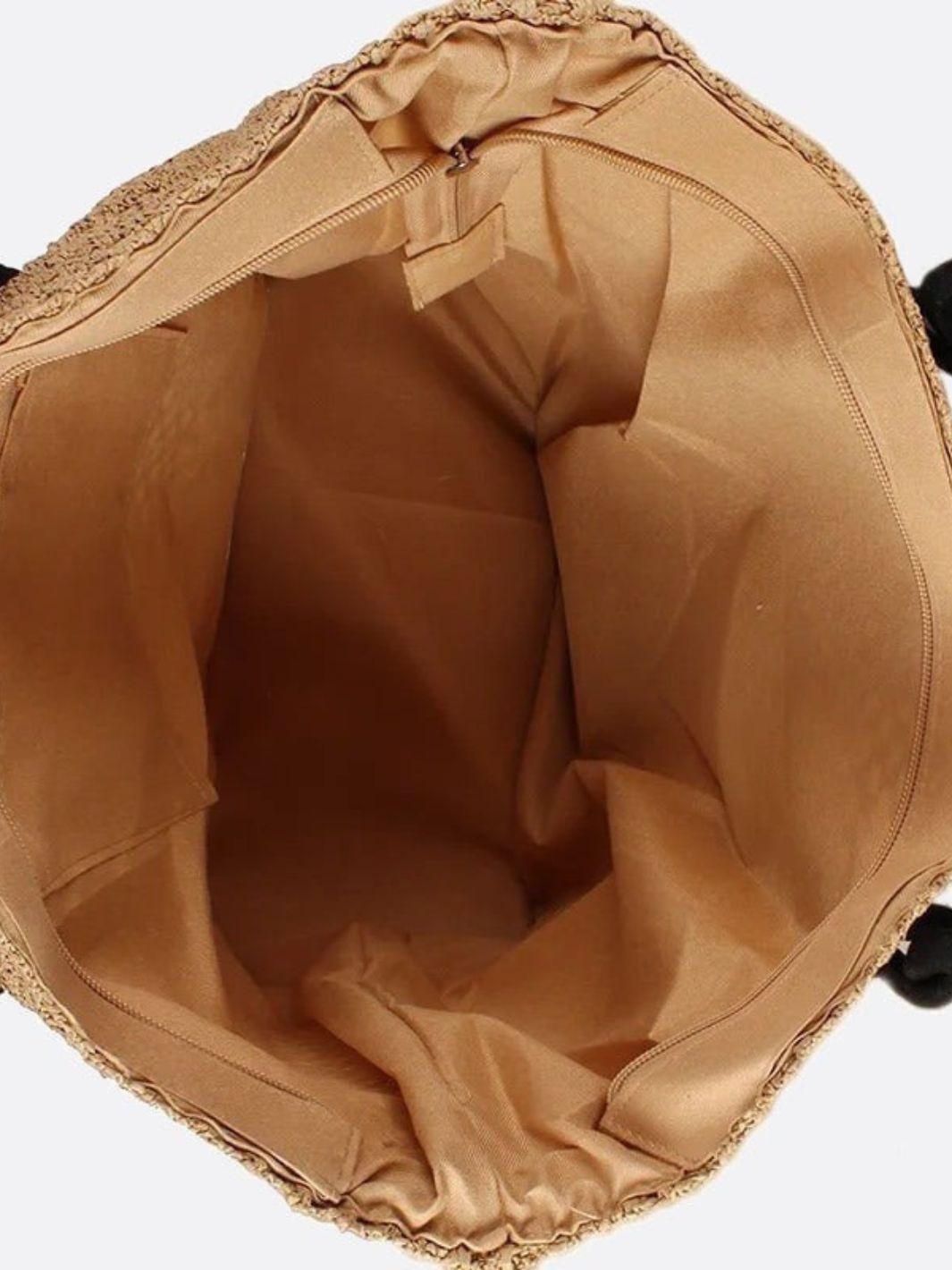 Bolso Tote Grande de Paja Tejida con Asas de Cuerda