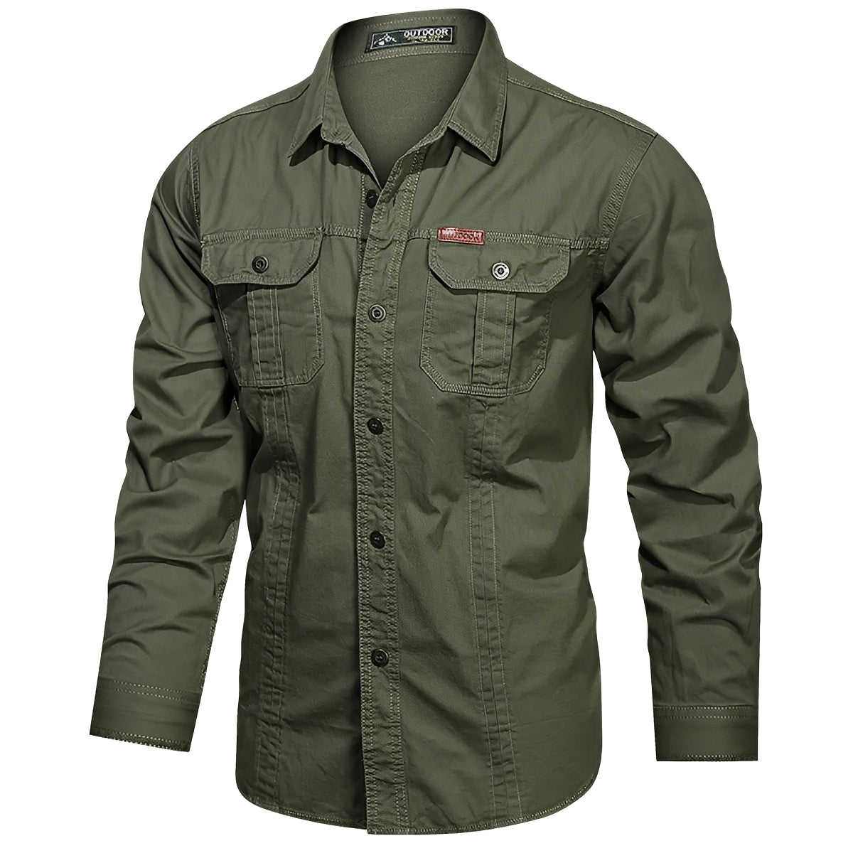 Gabriel – Camisa Cargo para Hombre con Bolsillos Prácticos