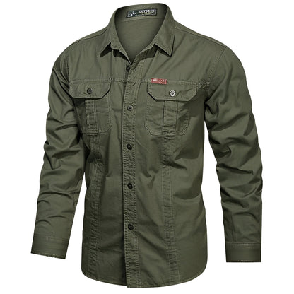 Gabriel – Camisa Cargo para Hombre con Bolsillos Prácticos